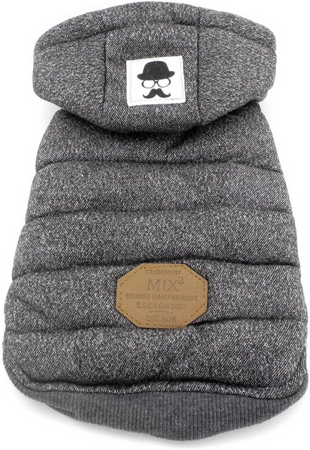 Zunea Hunde Wintermantel für Kleine Hunde Weich Fleece Winterjacken Kapuzenpullis Winddicht Welpenma