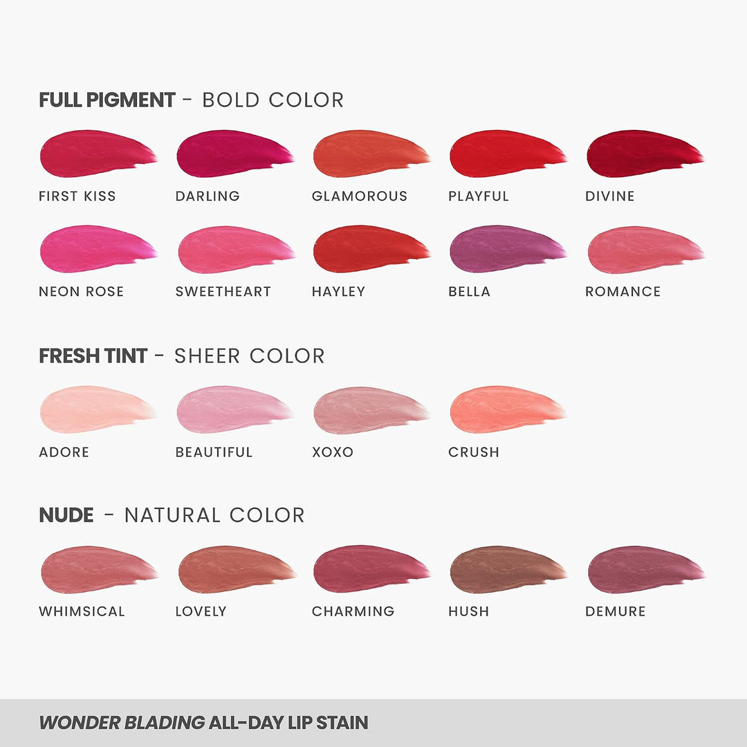 Wonderskin Wonder Blading Lip Stain Peel Off Masque – Langlebige, Wasserfeste Und Übertragungssicher