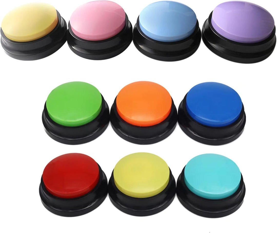 OFVENS Taste für Sprachaufzeichnung Blau + Rosa + Gelb + Violett, Blau + Rosa + Gelb + Violett