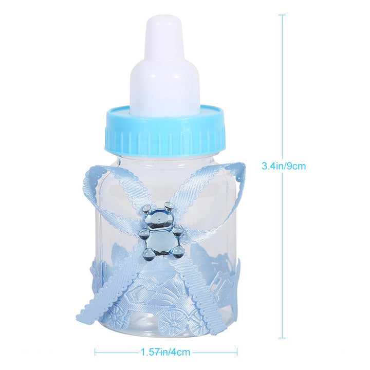 Fdit 50 Stück Candy Flasche Party Geschenke Baby Dusche Flasche Gadgets Partyzubehör Baby Fläschchen