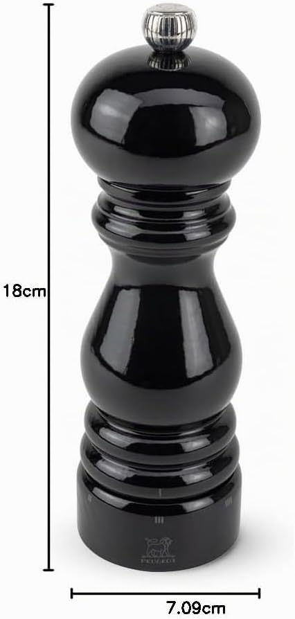 Paris U-select Pm 18 Cm Zwart Lak Peugeot 23706 Pfeffermühle Schwarz Lackiert, Pfeffermühle Schwarz