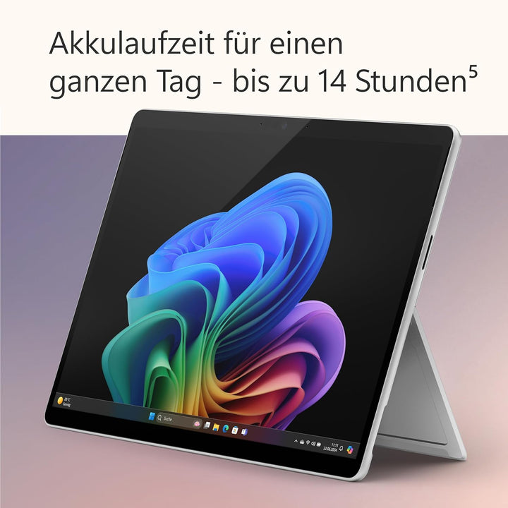 Microsoft Surface Pro | Copilot+ PC | 13” OLED Touchscreen | Snapdragon® X Elite (12 Kerne) | 16GB R