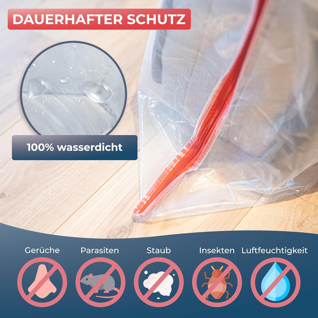 WRAPPYBAG – Schutzhülle aus Kunststoff für Matratzen – 5 Grössen erhältlich – wasserdichte und reiss