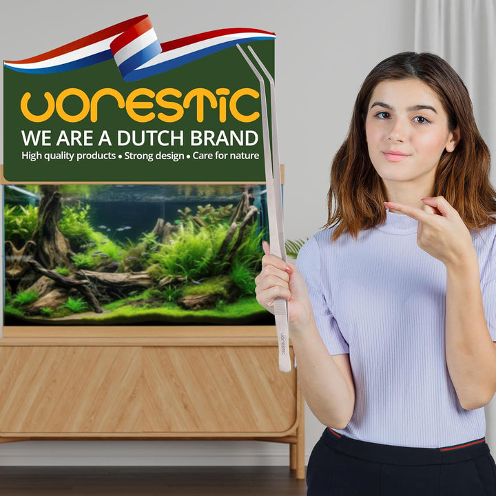 VORESTIC Aquarium Pinzette Lang Set 60cm, Aquascaping Set Extra Lange Pinzette Gross