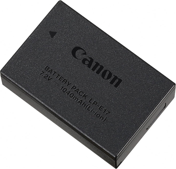 Canon EOS R100 Spiegellose Kamera + RF-S 18-45mm is STM Objektiv & 9967B002 Akku LP-E17, schwarz Bun