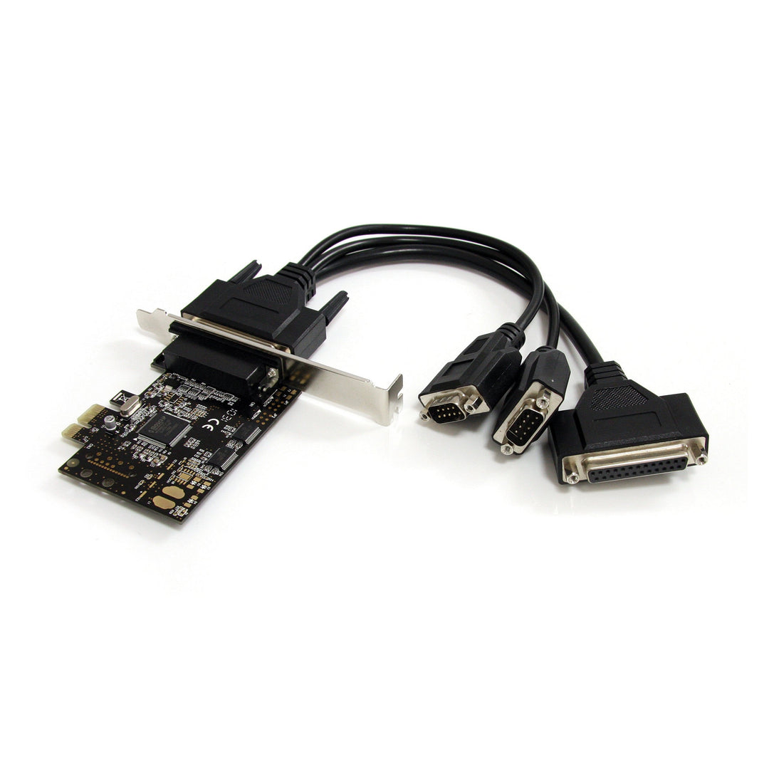 StarTech.com 2S1P PCI Express Schnittstellenkarte - PCIe 2x Seriell DB9 / 1x Parallel DB25 Karte mit