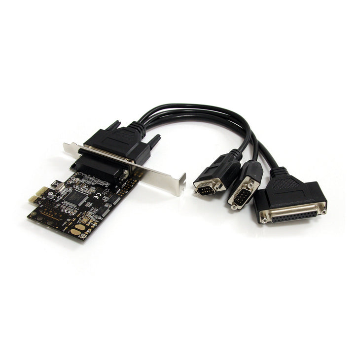StarTech.com 2S1P PCI Express Schnittstellenkarte - PCIe 2x Seriell DB9 / 1x Parallel DB25 Karte mit