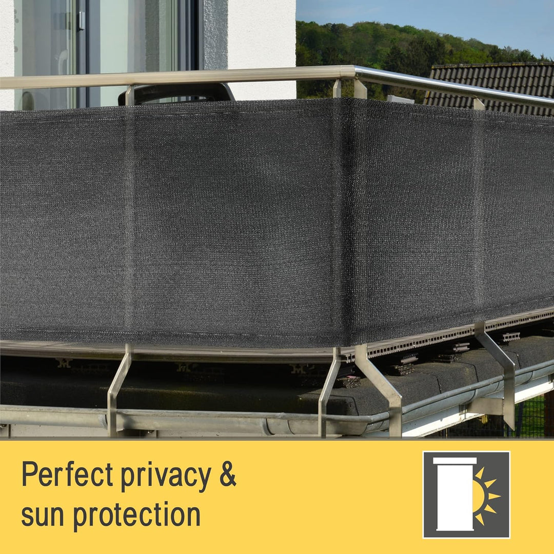 Sol Royal Schattennetz 10m x 1m Schattiergewebe 165g/m² – Blickdichter Sonnenschutz mit UV-Schutz &