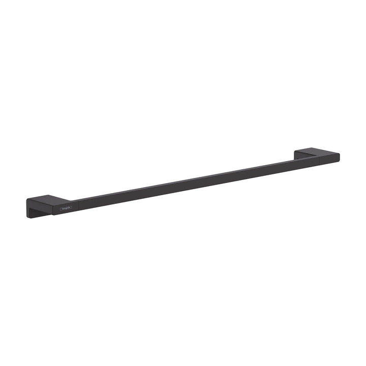 hansgrohe Handtuchstange AddStoris, Badetuchhalter 64.8cm, Handtuchhalter, Mattschwarz 648mm Einzelh