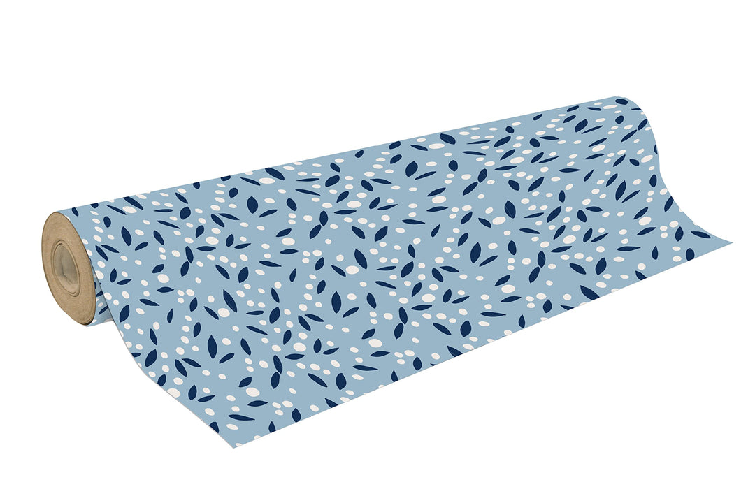 Clairefontaine 223859C - Rolle Geschenkpapier Kraftnatur 50mx70 cm 70g, Minimalist, 1 Rolle Pétales