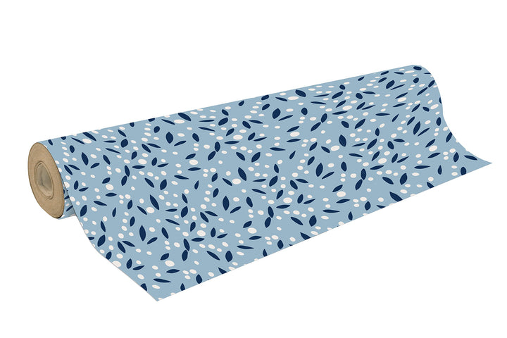 Clairefontaine 223859C - Rolle Geschenkpapier Kraftnatur 50mx70 cm 70g, Minimalist, 1 Rolle Pétales