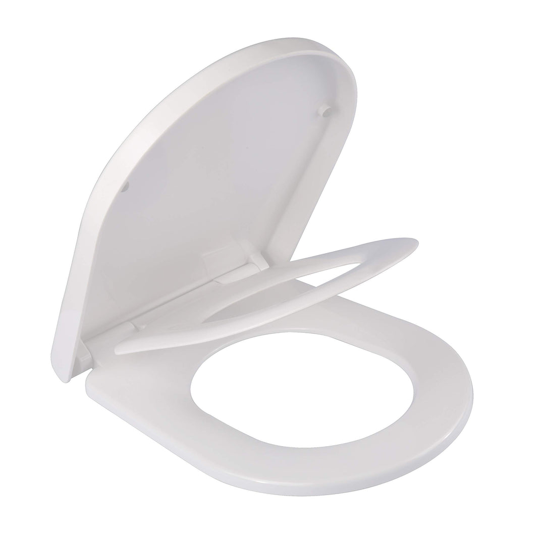 Grünblatt High-End Duroplast WC Sitz für Familien mit Kinder, Absenkautomatik, Toilettendeckel Klobr