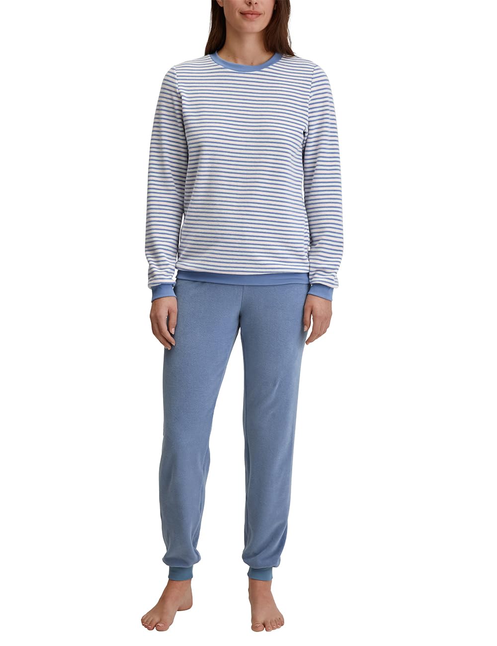 Calida Soft Dreams Bündchenpyjama, in Frottee Qualität Scandinavian 36-38, Scandinavian 36-38