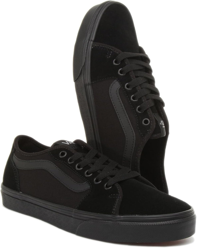 Vans Herren Filmore Decon Seasonal Sneaker 41 EU Suede Canvas Black Black, 41 EU Suede Canvas Black