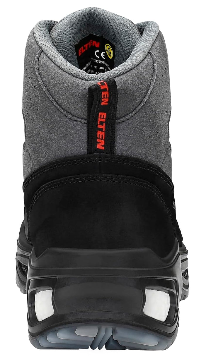 ELTEN Sicherheitsschuhe Miles Mid ESD S3, Herren, Leder, Kunststoffkappe (Leichter als Stahlkappe),