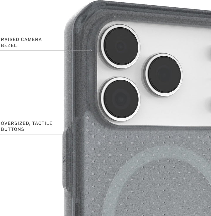 URBAN ARMOR GEAR Dot Case Apple iPhone 17 Pro Hülle (Magnetring, Abgeflachte Ecken, Wireless Chargin
