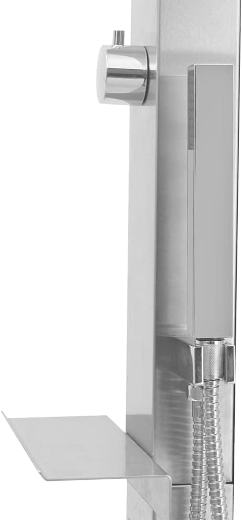 vidaXL Gartendusche mit Bodenelement Aussendusche Dusche Garten Duschwanne Campingdusche Pooldusche