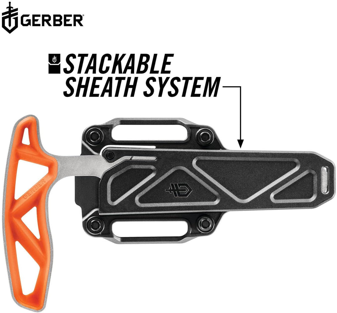 Gerber Knochensäge mit Scheide, Sägeblattlänge: 10,8 cm, Exo-Mod Saw, Klingenmaterial: 7Cr17MoV, Ora