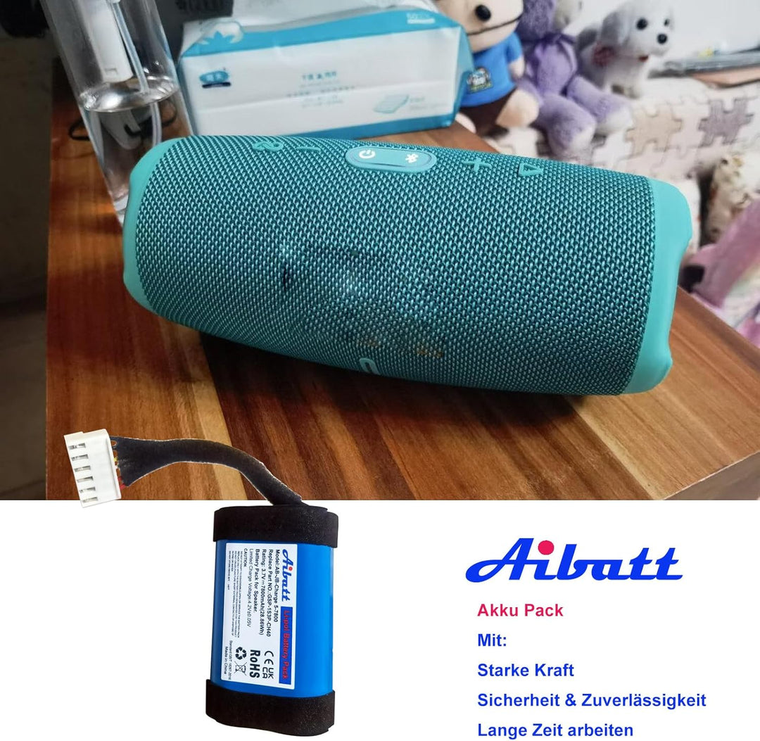 7800mAh Ersatzakku für JBL Charge 5, Akku für JBL Charge 5th Generation Bluetooth Lautsprecher, Ersa