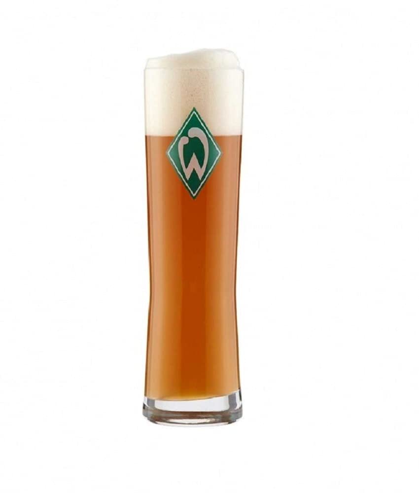 Werder Bremen SV Weizenglas - Raute - Bierglas Glas - Plus Lesezeichen I love Bremen