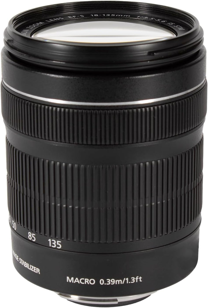 Canon EF-S 18 -135mm, F/3.5 -5.6 is STM Objektiv schwarz, schwarz