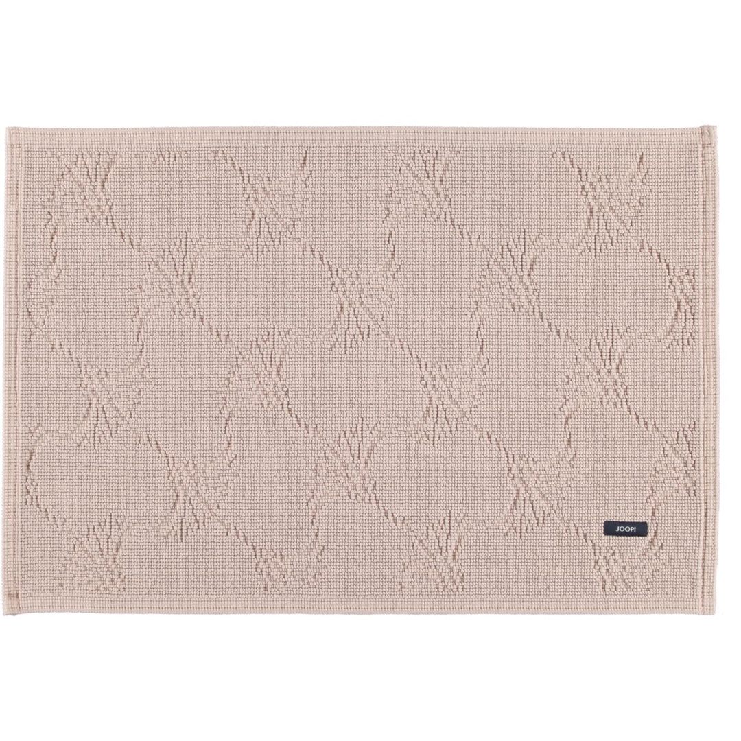 Joop! Badteppich New Cornflower 60 x 90 cm Farbe Sand 100% Baumwolle Florhöhe 6 mm Form eckig edle O