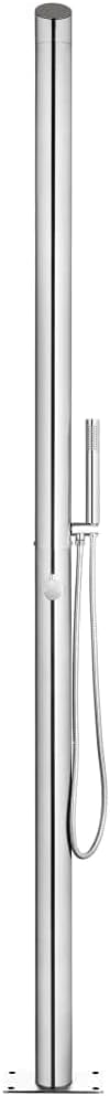 vidaXL Gartendusche Chrom-Zinkknopf Pooldusche Campingdusche Aussendusche Camping Pool Aussen Dusche