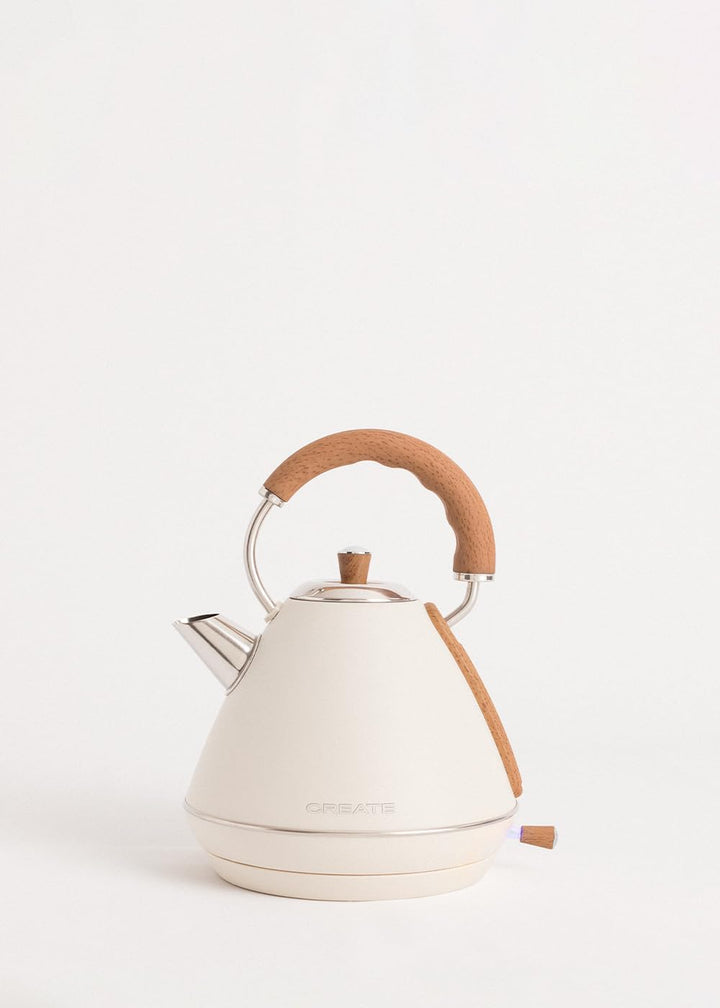 CREATE/PACK TOAST RETRO XL + KETTLE RETRO L/Wasserkocher 1,7L und Toaster mit 3 Toast-Stufen in Crem