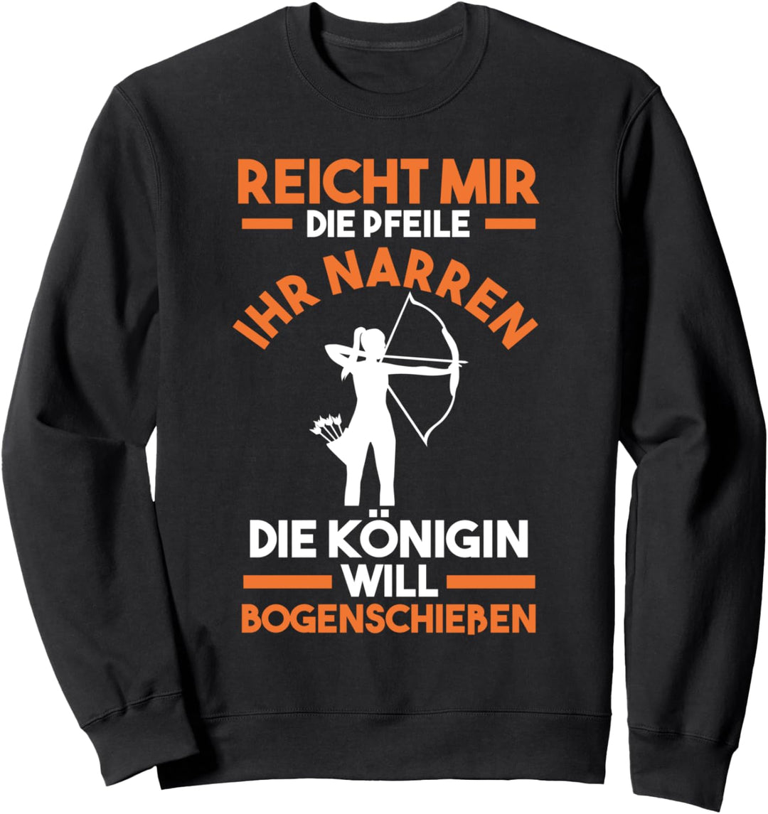 Bogenschützein Bogenschiessen Sweatshirt