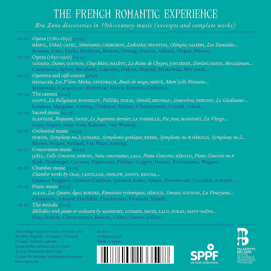 The French Romantic Experience, Audio-CD