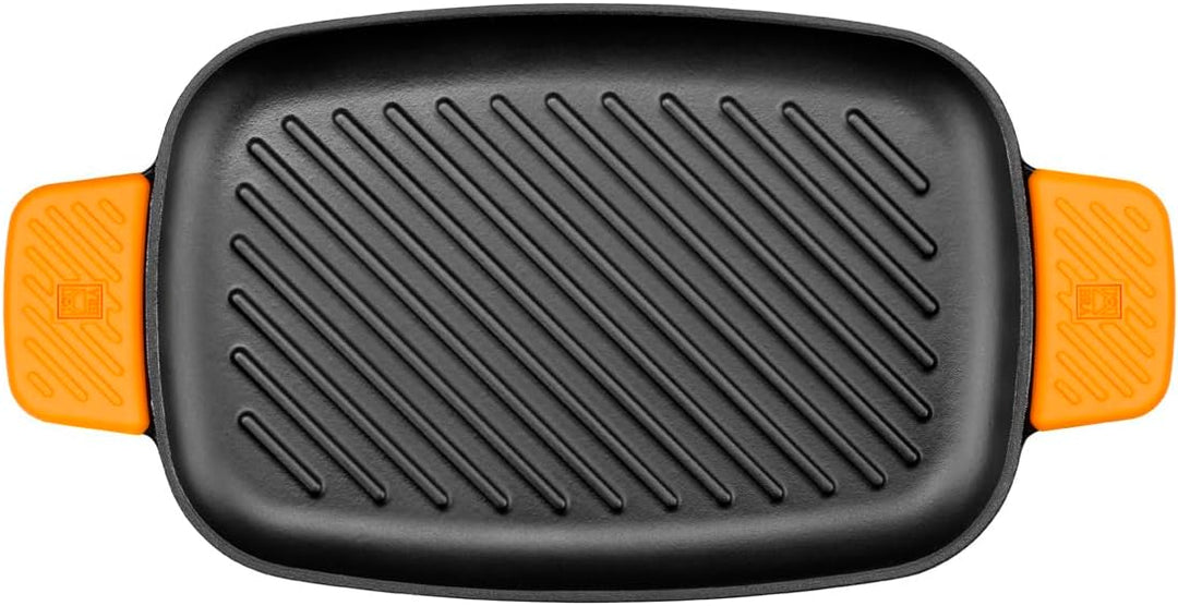 BRA Efficient Iron - Grillpfanne Grill rechteckig 35 cm Grill rechteckig Mit Streifen, Grill rechtec