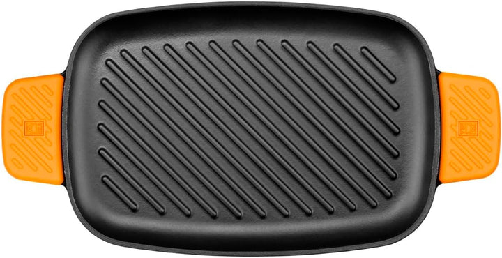 BRA Efficient Iron - Grillpfanne Grill rechteckig 35 cm Grill rechteckig Mit Streifen, Grill rechtec