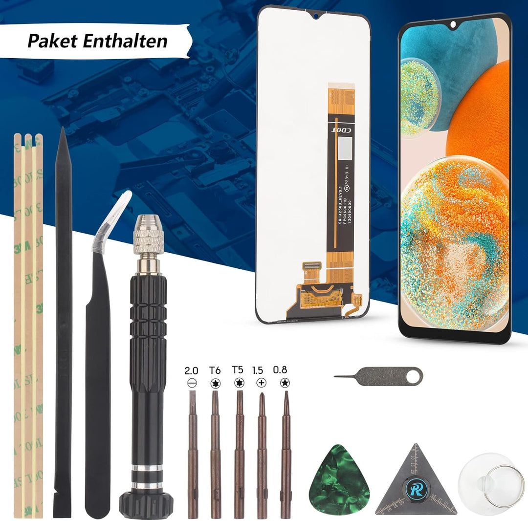 RongZy Kompatibel mit Samsung Galaxy A23 5G SM-A236B Ersatz Bildschirm LCD Display und Touchscreen-D