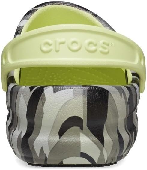 Crocs Unisex Bistro Graphic Clogs 36/37 EU Black Lime, 36/37 EU Black Lime