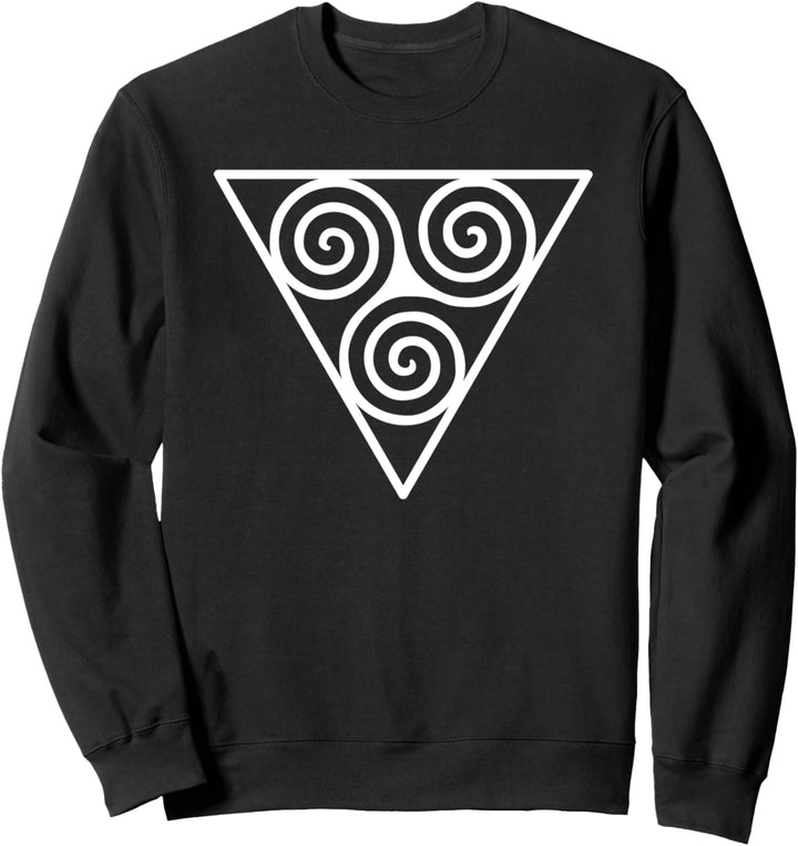 Celtic Symbol - Triskele - Triple Spiral In Triangle 3 Sweatshirt