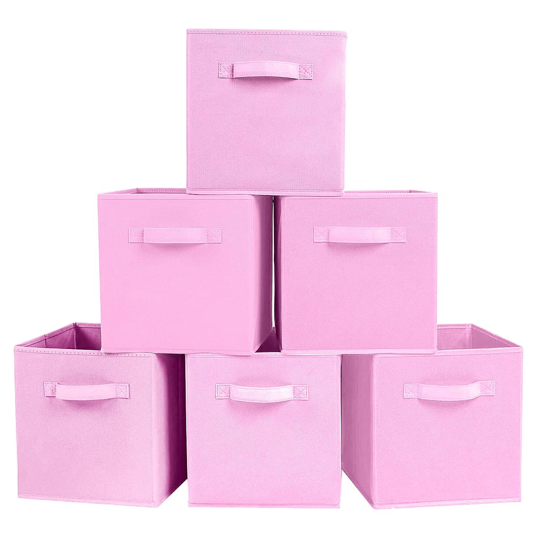 PowerKing Aufbewahrungsbox Organizer aus Stoff, 6-er faltbar Aufbewahrungsbehälter Aufbewahrung Box