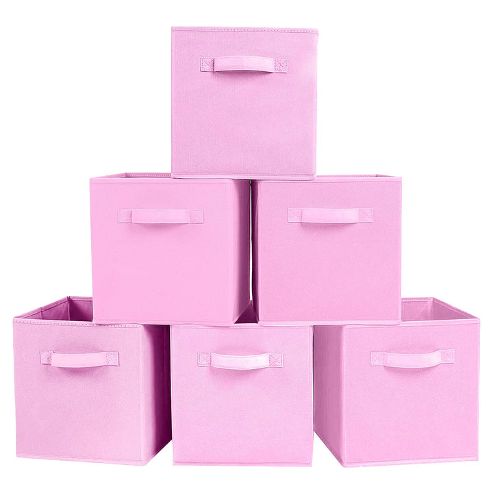 PowerKing Aufbewahrungsbox Organizer aus Stoff, 6-er faltbar Aufbewahrungsbehälter Aufbewahrung Box