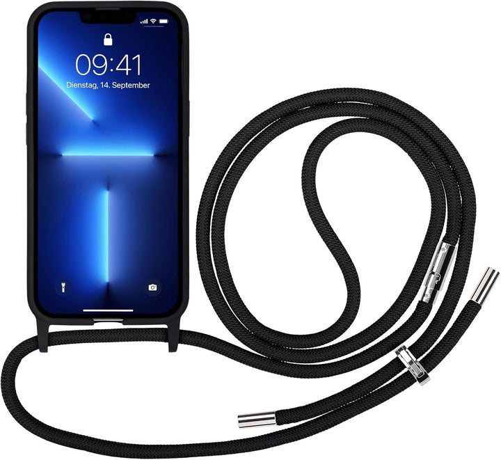 Artwizz HangOn Case kompatibel mit [iPhone 13 Pro] - Elastische Schutzhülle aus Silikon als Handyket