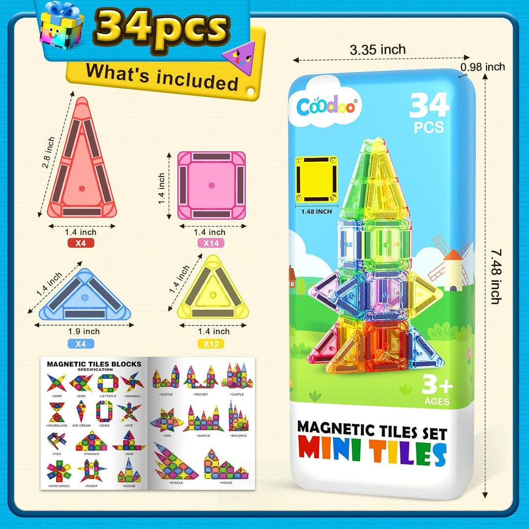 Magnetische Bausteine für Kinder,STEM-Magnetblöcke,Sensorisches Spielzeug,Kleinkindspielzeug,Bauspie