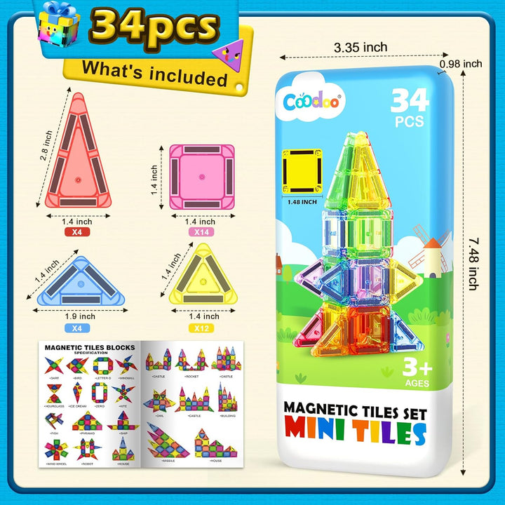 Magnetische Bausteine für Kinder,STEM-Magnetblöcke,Sensorisches Spielzeug,Kleinkindspielzeug,Bauspie