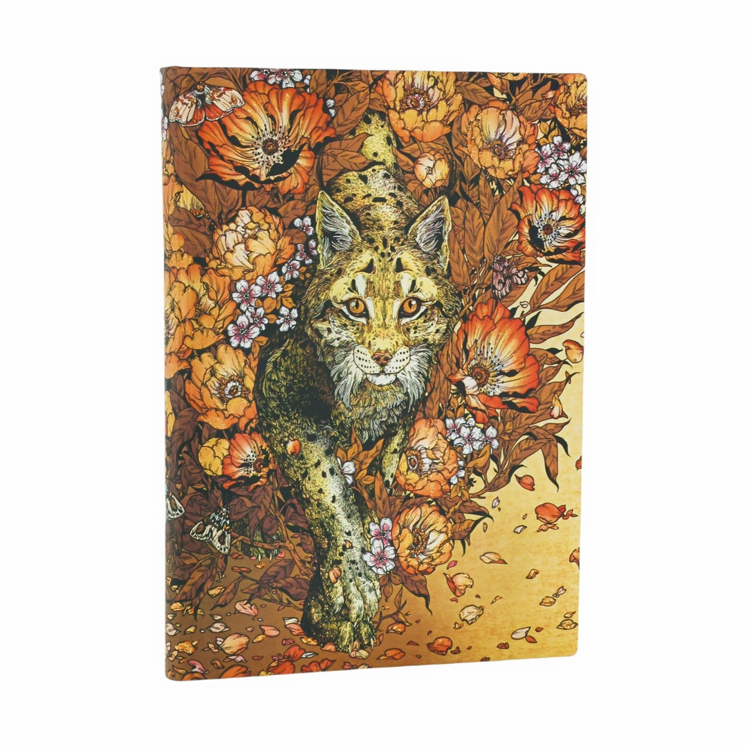 Lynx Rising (Erica Williams Art) Midi Lined Softcover Journal (Elastic Band Closure), Terminkalender