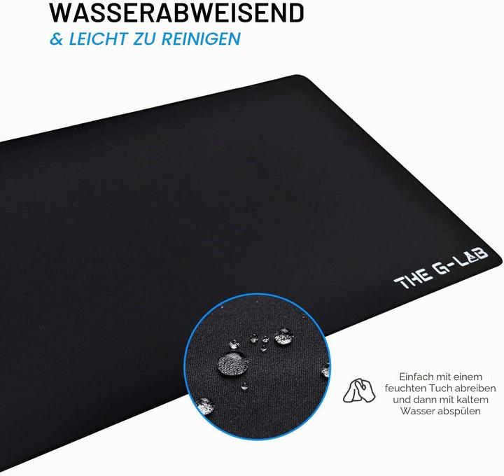 THE G-LAB - PAD YTTRIUM - Rutschfestes Mauspad XXL 900 * 400 * 4mm für Mäuse, Tastaturen und Gamingz