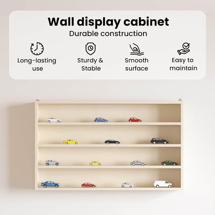 vidaXL Wandregal Vitrine für Sammlerstücke - robuste und schicke Ablage für Dein Zuhause 60 x 8,5 x