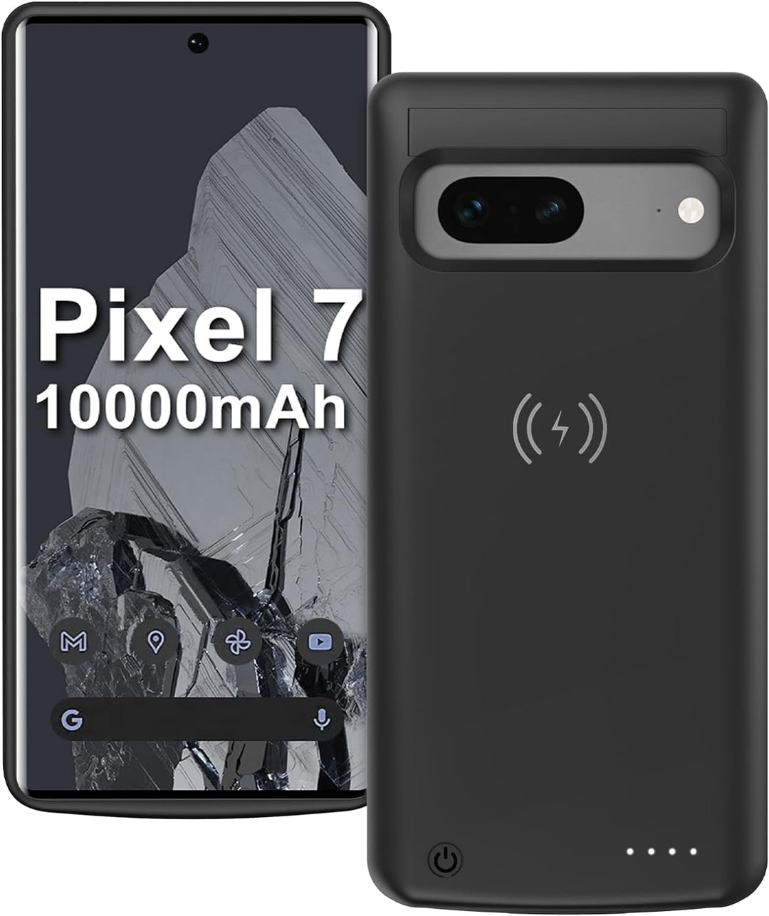 Schutzhülle für Google Pixel 7 6,3 Zoll, 10000 mAh, leistungsstark, wiederaufladbar, erweiterte Back