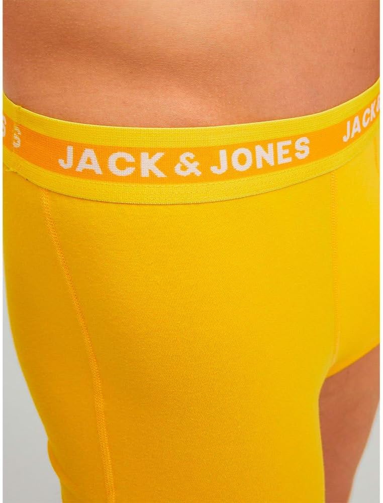 JACK & JONES Herren Boxershorts (5er Pack) XXL Electric Blue Lemonade/Pack:cabaret - Sun Orange - Vi