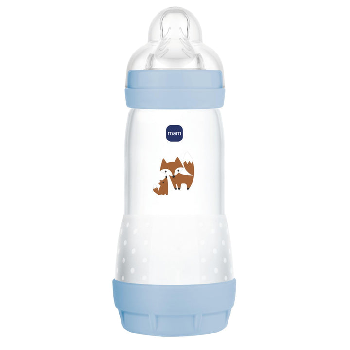 MAM Easy Start Anti-Colic Flasche 4+ Monate, schneller Durchfluss (320 ml) Ocean – Flasche zur Reduz
