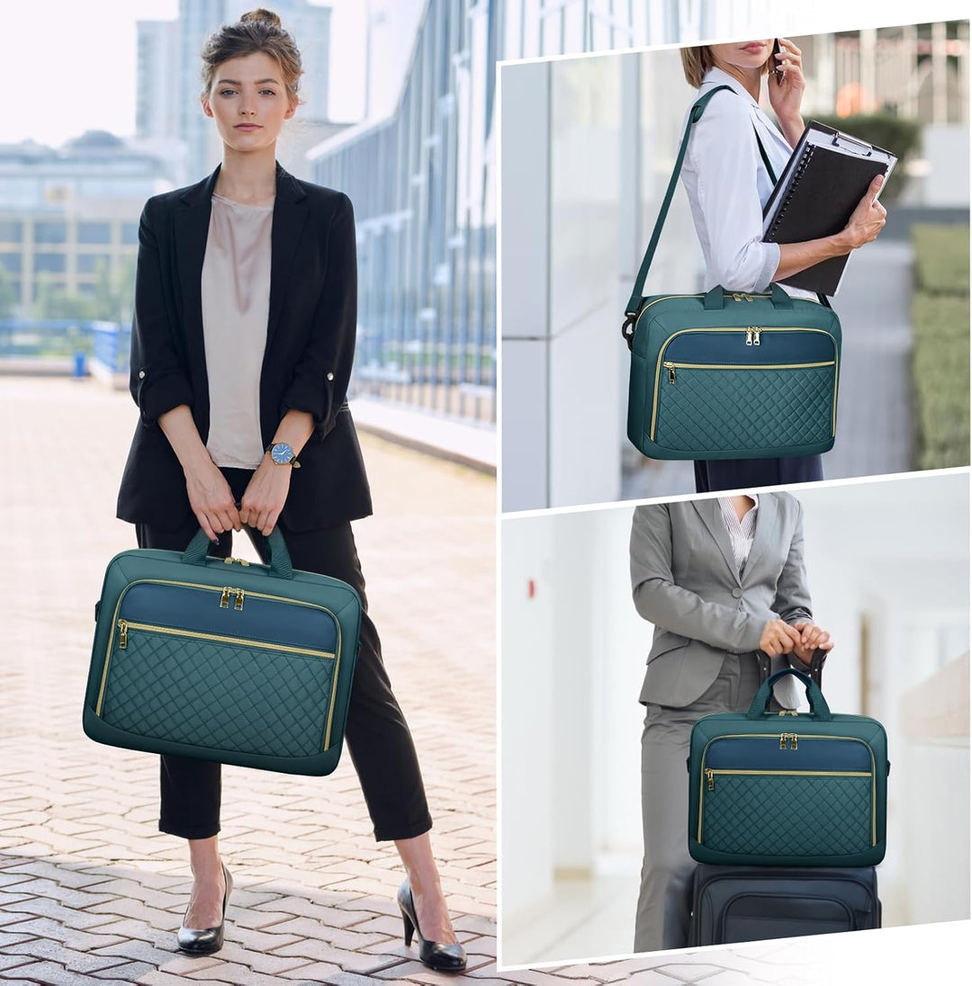NEWHEY Laptoptasche 17,3 Zoll für Damen Laptop Aktentasche Computertasche Laptop Tasche Business Not