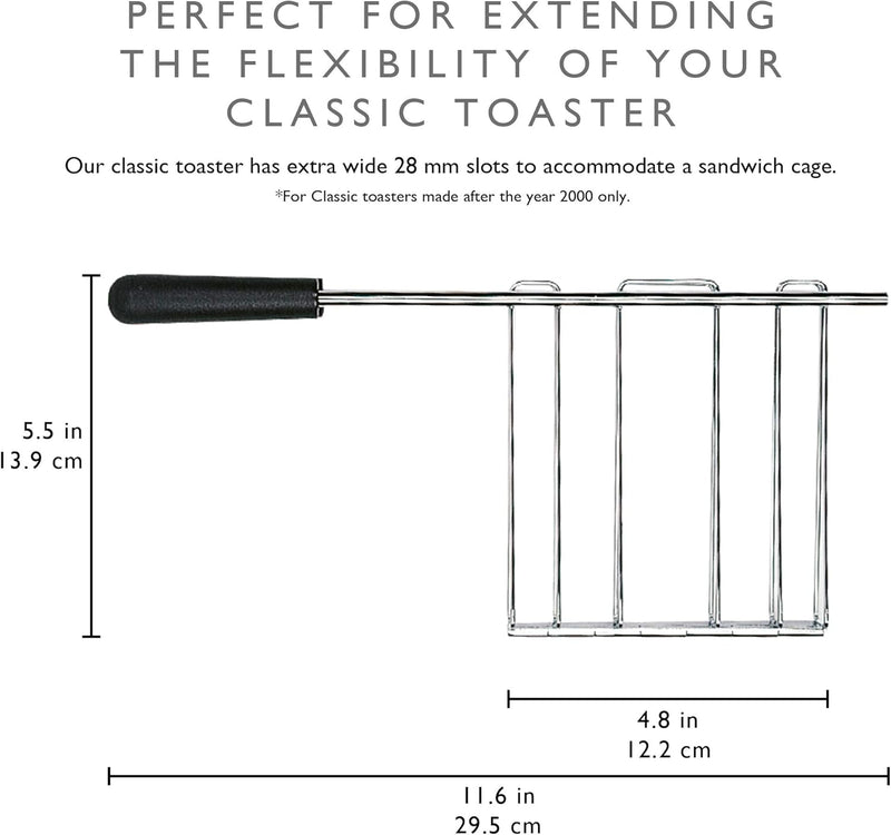 Dualit Classic Sandwichzange für Dualit Toaster Classic –Zubehör für Dualit Toaster -Toaster Sandwic