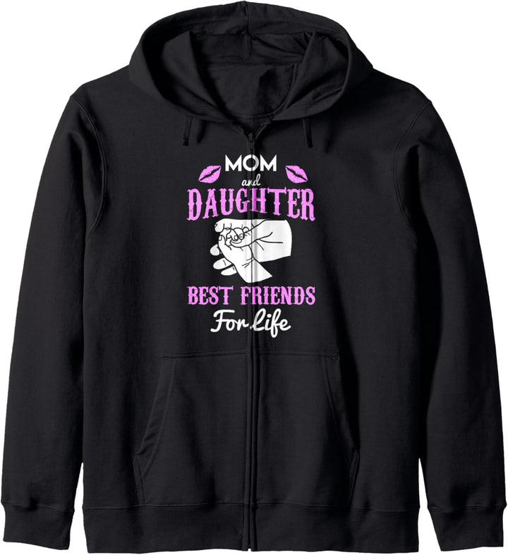 Matching für Mutter und Tochter: Beste Freunde fürs Leben Kapuzenjacke