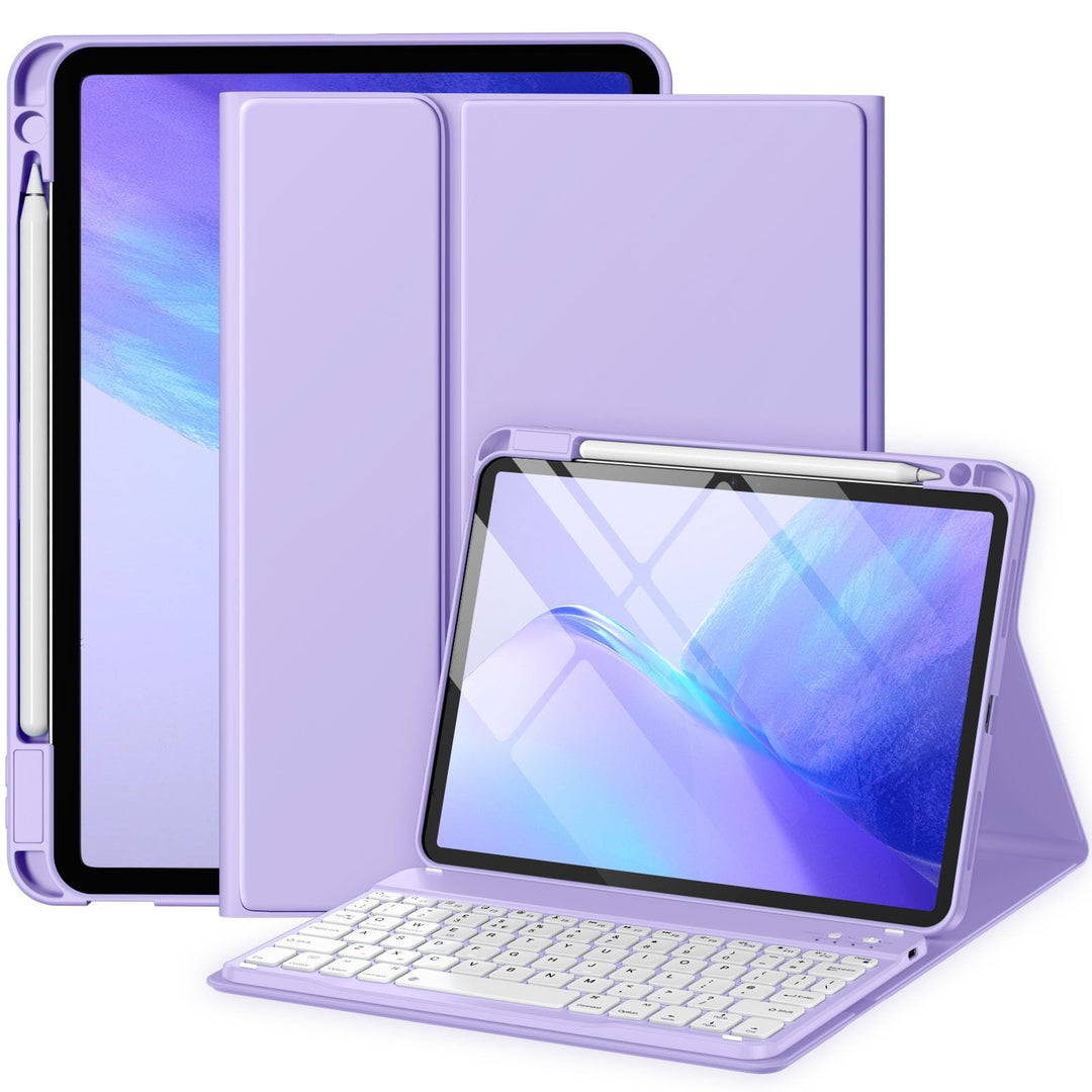 Hülle mit Tastatur für iPad Air 11 Zoll M3 2025 M2 2024/Air 5 Generation 2022 4 Gen 2020 10,9 Zoll,
